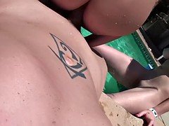 Cute, Outdoor, Pool, Teen