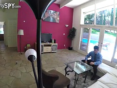 Exhibitionist babysitter gets the wrong kind of attention