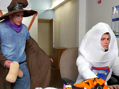 Leie, In den arsch, Schwul, Behaart, Interrassisch, Büro, Tätowierung, Uniform