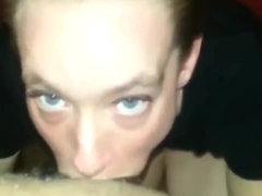 Puny lil' milky girlfriend attempts to inhale my BIG BLACK COCK