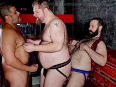 Leie, Arsch, Blasen, Pummelig, Papi, Schwul, Masturbation, Flotter dreier