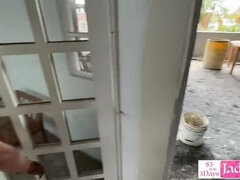 Public Pickup: Big Ass Girl Fucked Hard on Construction Site - Outdoor Creampie POV