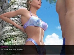 Teenager plays through a steamy porn game