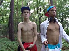 cute twinks enjoy an adventure holiday