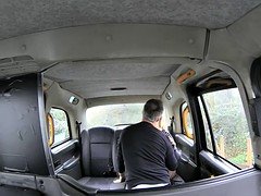 Sexy blond passeger gets her anal pounded by the driver