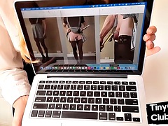 素人, 着衣女と全裸男, クラブ, ヨーロピアン, フェムドム, フェティッシュ, 下着, 一人