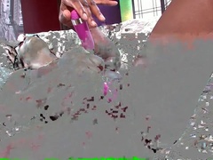 Arsch, Grosser arsch, Grosse titten, Schwarz, Masturbation, Höschen, Muschi, Spielzeuge