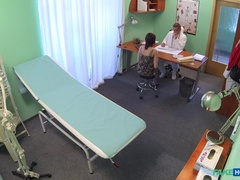 Belleza, Mamada, Tetona, Engañando, Pareja, Médico, Estilo perrito, Uniforme