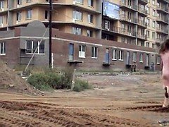 Любители, Эксгибиционист, Голышом, На природе, На публике, Русские