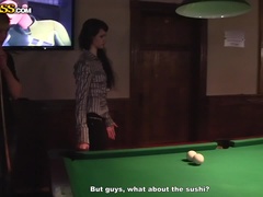 茶髪の, 大学生, 顔射, お金, サウナ, ストッキング, 三人