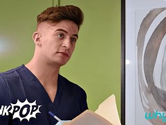 Grosser schwanz, Blasen, Doppelpenetration, Schwul, Schmerz