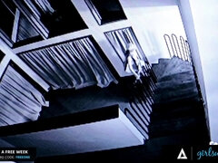 デカ尻, 茶髪の, 巨乳な, 顔面騎乗, レズビアン, パンティ, コキ, オッパイの