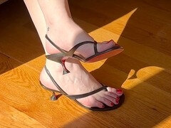 Amateur, Pies, Tacones, Pelirrojo, Zapatos