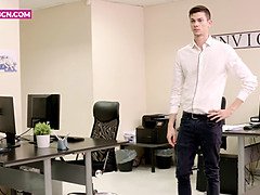 お尻, エロ熟女, Hd, 淫乱熟女, オフィス, オマンコ, ストッキング, タトゥー