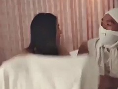 Amateur, Asiático, Chica, Grupo, Tailandés