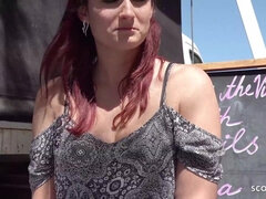 Tromperie, Tir de sperme, Allemand, Hard, Piscine, Public, Rousse roux, Adolescente