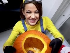 Evelin gets massive cock instead of candy