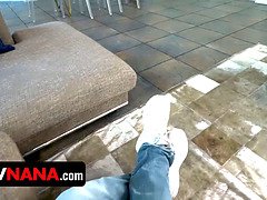 デカ尻, フェラチオ, エロ熟女, 彼女, 淫乱熟女, 垂れ乳, 叫ぶ, 義母