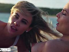 VIXEN Addie  Cayenne live out their threesome fantasy: Blowjob, Blonde  Creampie Porn