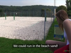 Fingern, Freundin, Lesbisch, Lecken, Im freien, Muschi