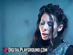 Grosser schwanz, Blasen, Braunhaarige, Zierlich