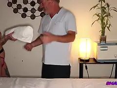 Amateur, Bikini, Blonde, Couple, Handjob, Hd, Massage, Tattoo