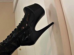 Blowjob, Brunette, Dick, Girlfriend, Leather, Pov