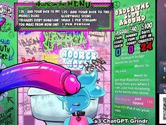 Messy guy gets dirty in gloryhole while engaging in naughty chat
