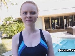 Amateur, Verga grande, Bikini, Negro, Cfnm, Piscina, Pelirrojo, Adolescente