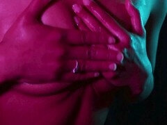 Anal, Doble penetracion, Ébano, Latina, Orgasmo, Coño, Tetas, Juguetes