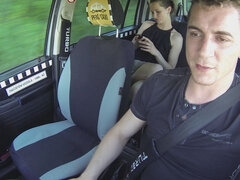 Ass, Big cock, Blowjob, Brunette, Car, Pussy, Teen, Wet