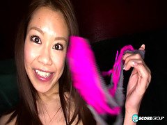 Ria Sakuragis' massive tits bounce as she goes solo in steamy Asian porn