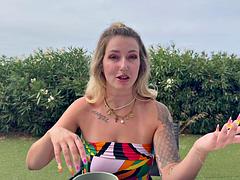 Rubia, Hd, Al aire libre