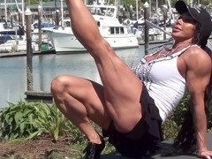Femelle, Muscle, De plein air, Public