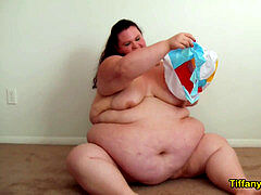 Fatty inspected... NOT Approved! - SSbbw Tests Out Inflatable With BBW bod