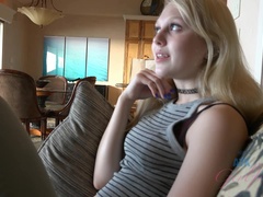 Cul, Plage, Bikini, Blonde, Sucer une bite, Petite amie, Maigrichonne, Chaussettes