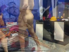 My Stepmom Sucks My Dick In Our Shared Bed - Amateur Blowjob & Cumshot