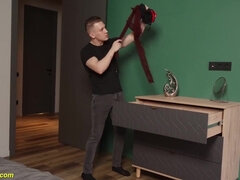 Moon Flower - Stepmom Surprises Him Wanking - Flower