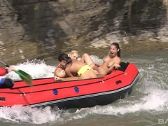 Vanessa Mae Takes Jennifer Love and Lucy Belle Out on the Water