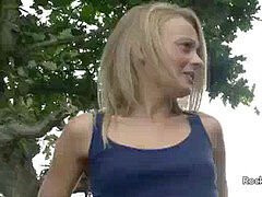 Blasen, Britisch, Milf, Im freien, Zierlich, Dürr