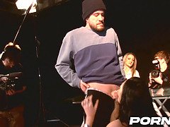 Incroyable, Audition, Gros cul, Tir de sperme, Hard, Chatte, Chevaucher, Suçant