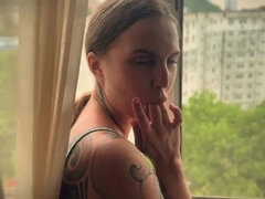 エロ熟女, イく瞬間, 彼女, 自家製, 熟年, 淫乱熟女, ロシア人, タトゥー