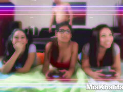 Arabisch, Grote mammen, Pijpbeurt, Bruinharig, Spel, Brillen, Latijnse vrouw, Orgie