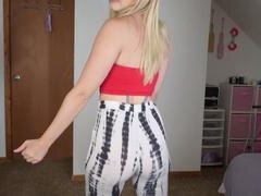 アスtoマウス, ブロンド, 足, 裸, 小柄, 一人, ストッキング, オッパイの