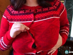 デカパイ, 茶髪の, 巨乳な, Hd, オナニー, 天然, 自然山雀, 一人