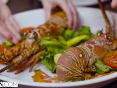 VIXEN Gorgeous Redheads Seduce Bartender while on Vacation - Alberto blanco