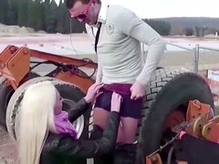 Mamada, Corridas faciales, Alemán, Al aire libre, Público, Adolescente