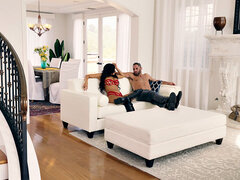 フェラチオ, ブーツ, 茶髪の, イマラチオ, フォアサム, 眼鏡, なめる, メイド