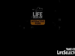 Point of view dirt with bewitching Jessica Night and Kitana Lure from Life Selector