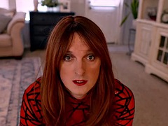 Leie, Crossdresser, Papi, Absätze, Lingerie, Höschen, Rotschopf, Hintern versohlen